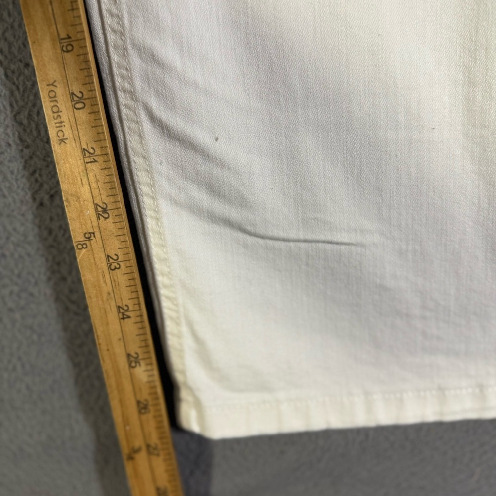 Banana Republic‎ Jeans Womens 32/14 Wide-Leg Crop Baggy White Denim - Picture 7 of 8
